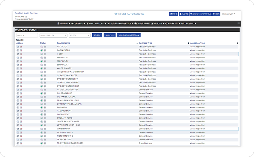 Digital Vehicle Inspection Software